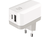 شاحن حائط مزدوج من Scosche بقدرة 32 واط (USB-C و USB-A)