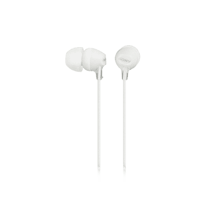 Sony In-Ear Lightweight Headphones with Smartphone Control - White