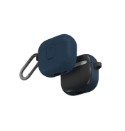 جراب UNIQ CLYDE AIRPODS الجيل الرابع بقفل – أزرق ورمادي داكن
