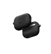 حافظة UNIQ CLYDE AIRPODS PRO الجيل الثالث بقفل – أسود ورمادي داكن