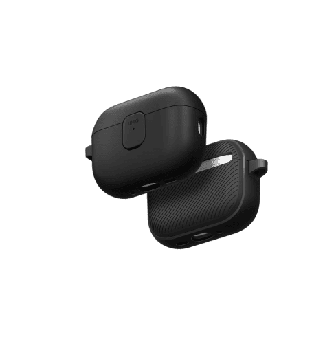 حافظة UNIQ CLYDE AIRPODS PRO الجيل الثالث بقفل – أسود ورمادي داكن