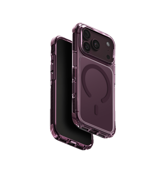 UNIQ HYBRID IPHONE 18 PRO MAGCLICK CHARGING COMBAT - DEEP BURGUNDY
