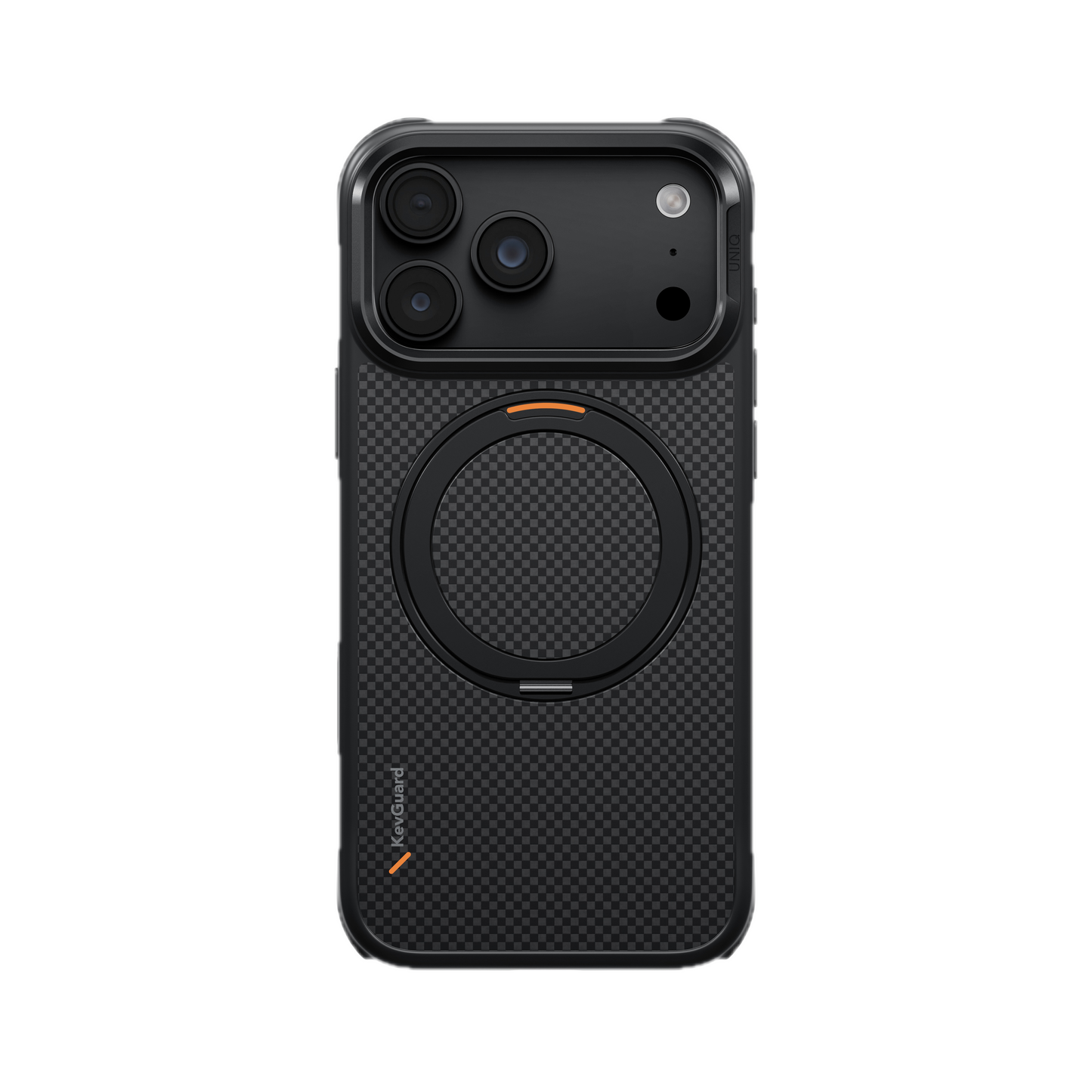 UNIQ HYBRID IPHONE 18 PRO MAX MAGCLICK CHARGING KEVA MŌV - CARBON BLACK