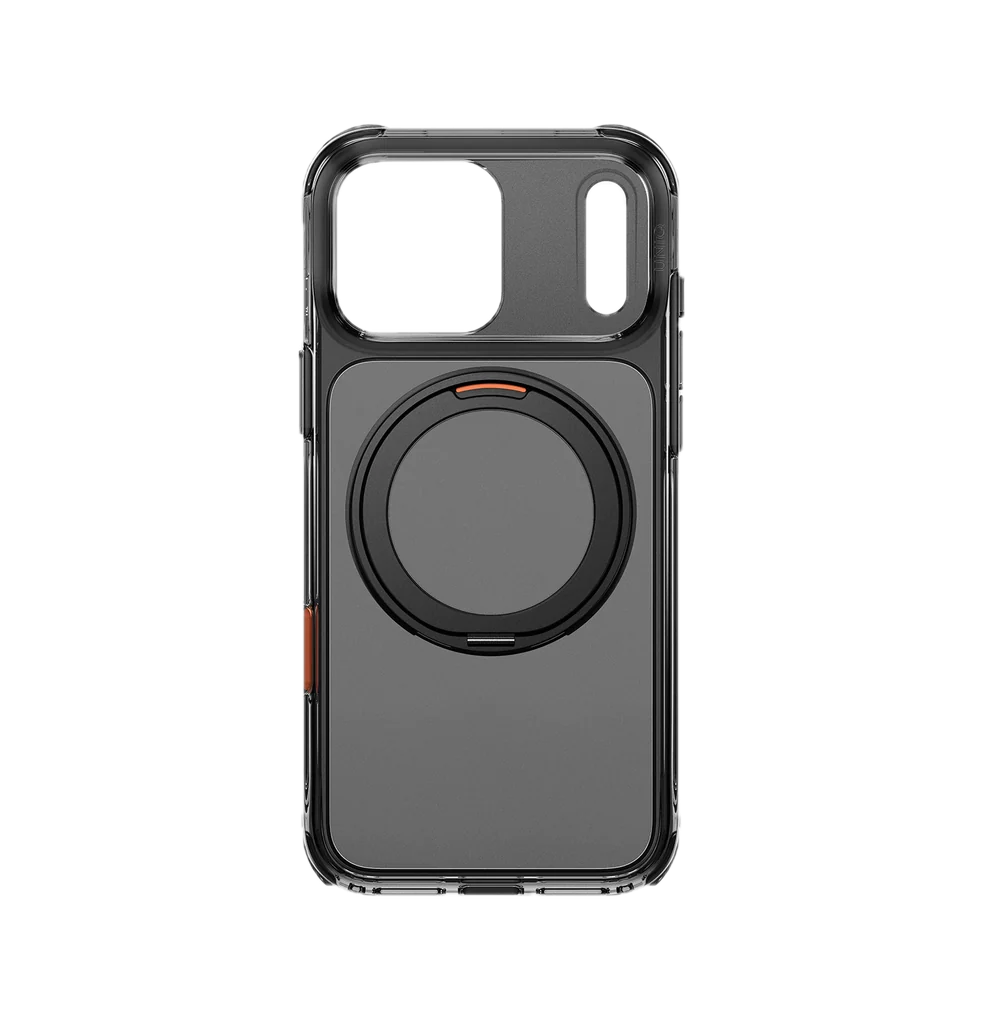 UNIQ HYBRID IPHONE 18 PRO MAX SWIVIX WITH 360 ROTATING KICKSTAND - CARBON BLACK