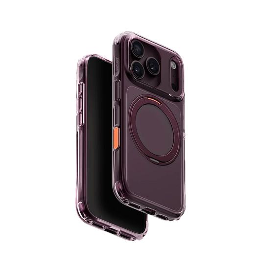 UNIQ HYBRID IPHONE 18 PRO SWIVIX WITH 360 ROTATING KICKSTAND - DEEP BURGUNDY