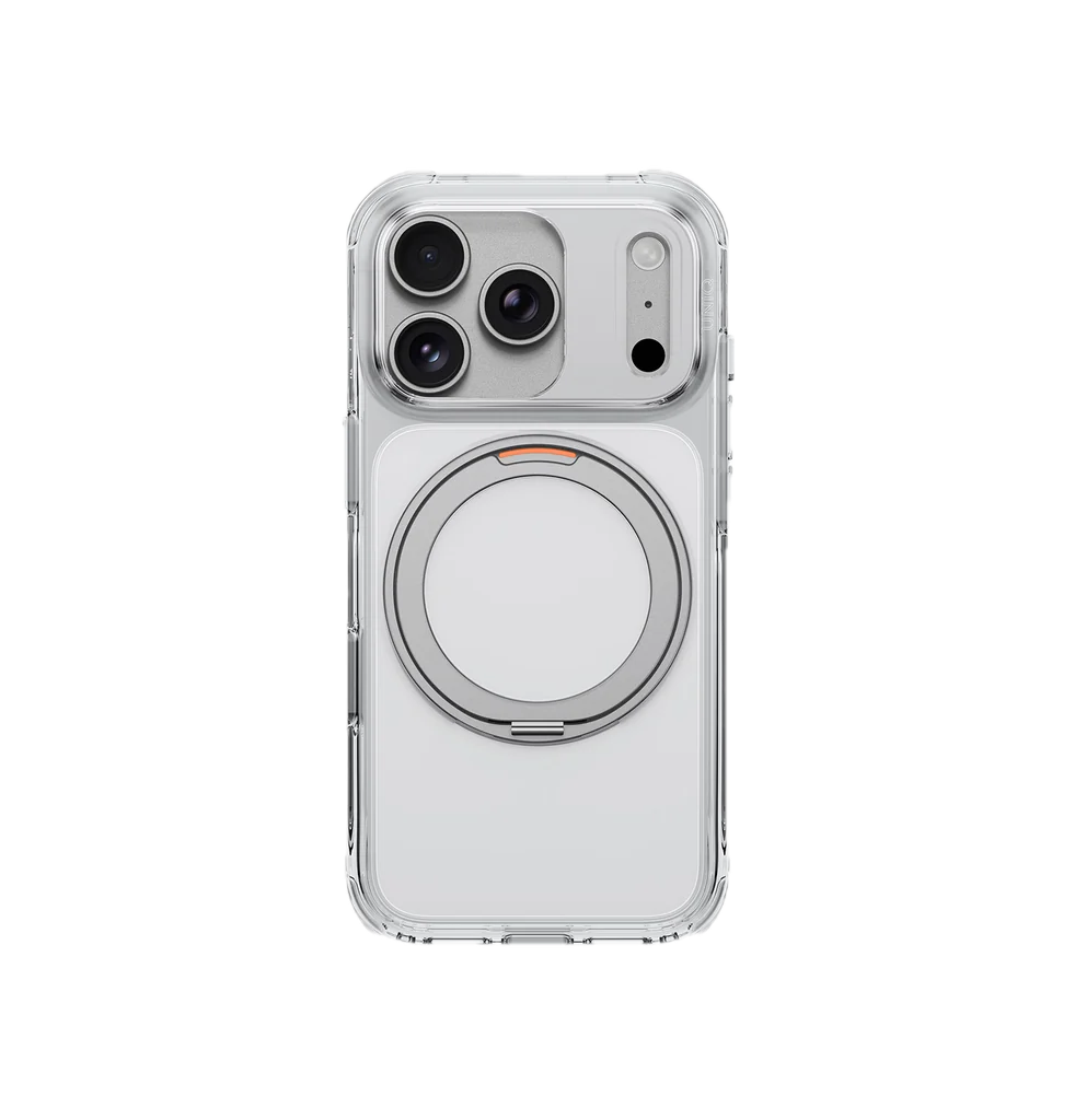 UNIQ HYBRID IPHONE 18 PRO SWIVIX WITH 360 ROTATING KICKSTAND - LUCENT CLEAR