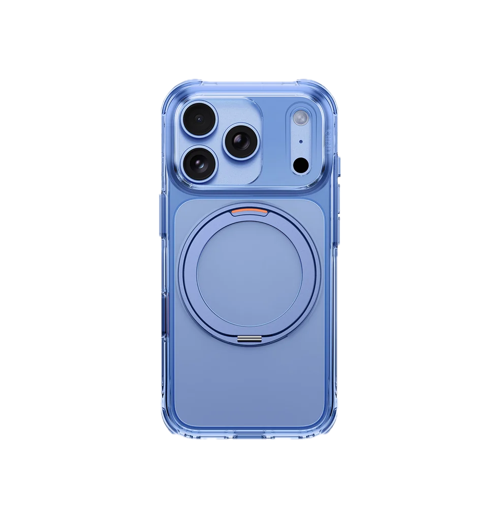 UNIQ HYBRID IPHONE 18 PRO SWIVIX WITH 360 ROTATING KICKSTAND - POLAR BLUE