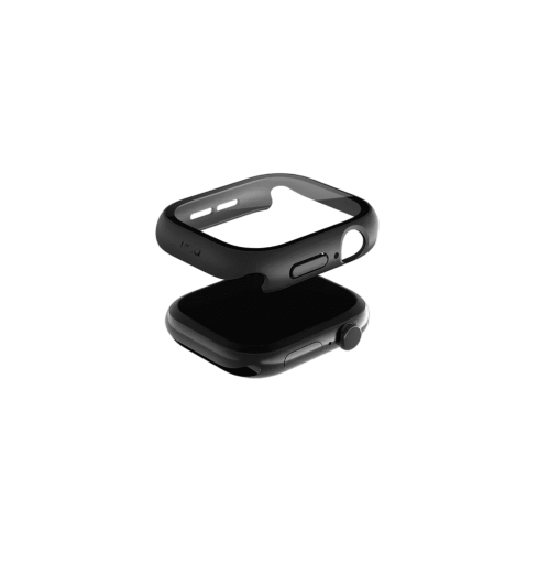 UNIQ NAUTIC WATCH CASE WITH IP68 WATER-RESISTANT TEMPERED GLASS SCREEN PROTECTION 46MM - MIDNIGHT (BLACK)