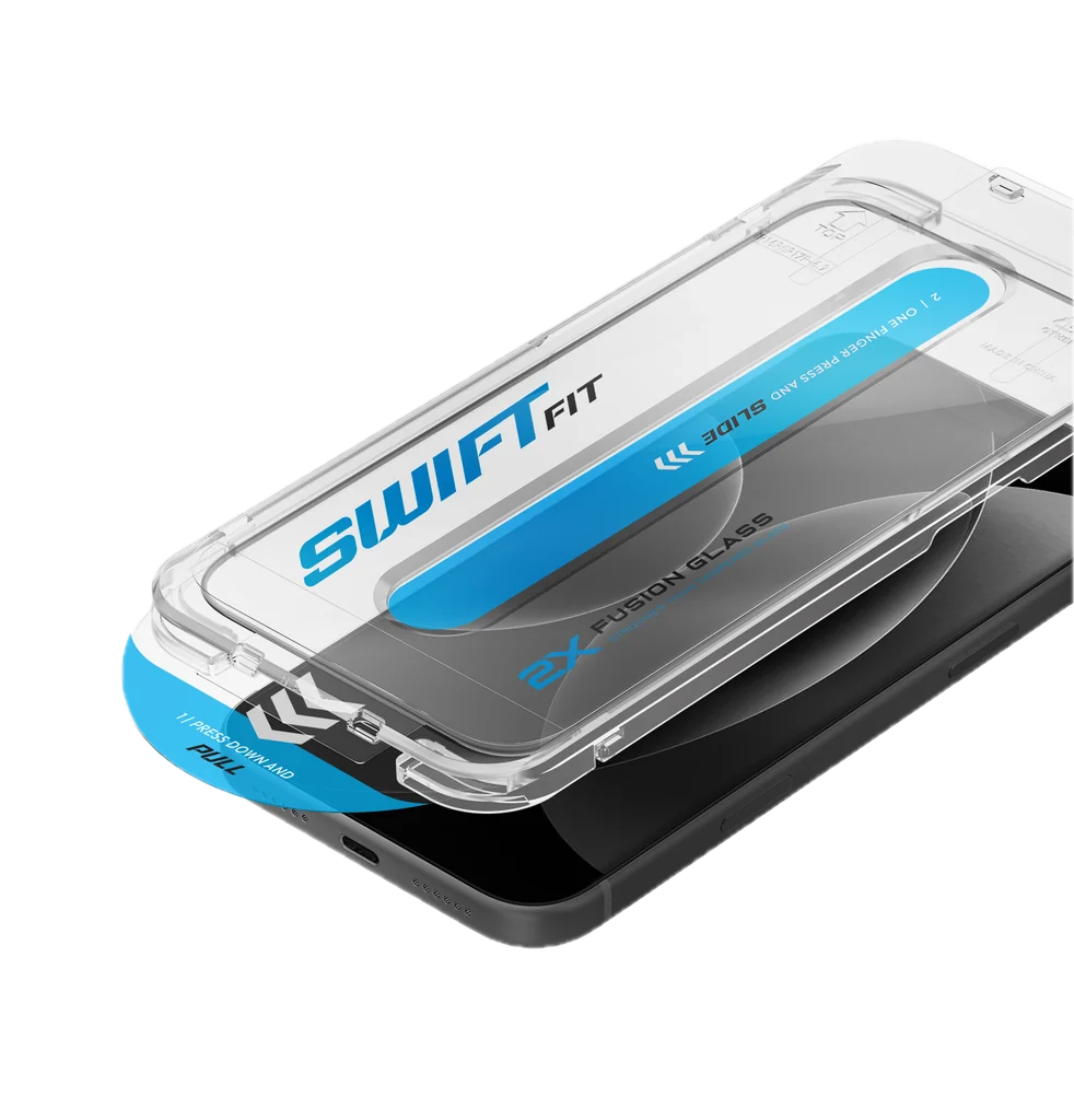 UNIQ OPTIX SWIFTFIT VIVID (DX2) APPLICATOR IPHONE 18 PRO MAX GLASS SCREEN PROTECTOR - CLEAR