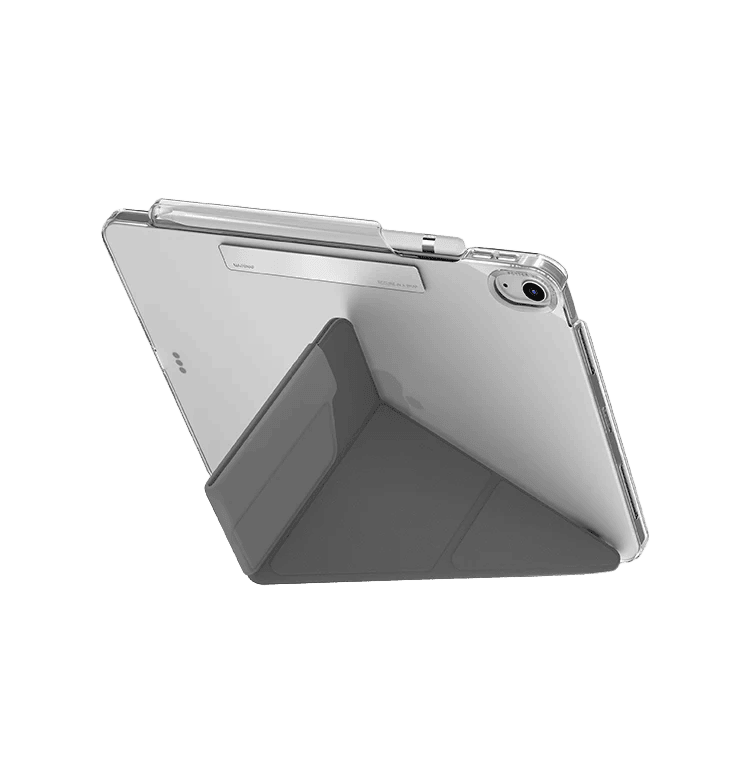 جراب Uniq Camden Click لجهاز iPad 11 بوصة A16 (2025) و10.9 بوصة الجيل العاشر (2022) - رمادي