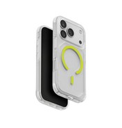 Uniq Combat Active Luminous Triple-Layered Rugged Protective Case for iPhone 17 Pro Max - Clear/Lume Lime
