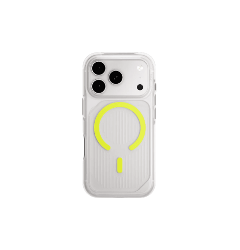 Uniq Combat Active Luminous Triple-Layered Rugged Protective Case for iPhone 17 Pro Max - Clear/Lume Lime