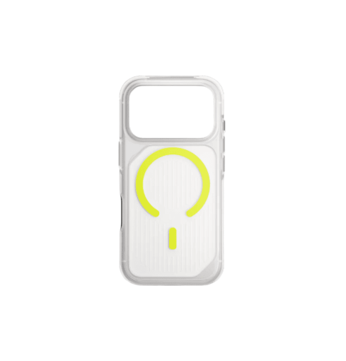 Uniq Combat Active Luminous Triple-Layered Rugged Protective Case for iPhone 17 Pro Max - Clear/Lume Lime