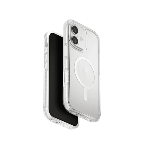 جراب UniQ Combat ثلاثي الطبقات للحماية لهاتف iPhone 17 - أبيض