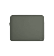 Uniq Cyprus Smooth Neoprene Water-Resistant Laptop Sleeve Up to 14” - Pewter Green