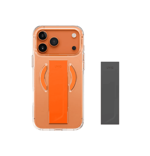 Uniq Heldro Air Slim FlexGrip Case with Magnetic Charging for iPhone 17 Pro Max - Volt Orange