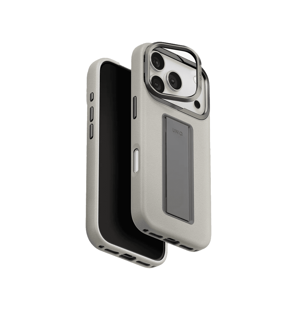 Uniq Heldro Pro FlexGrip Leatherette Case for iPhone 17 Pro - Clay