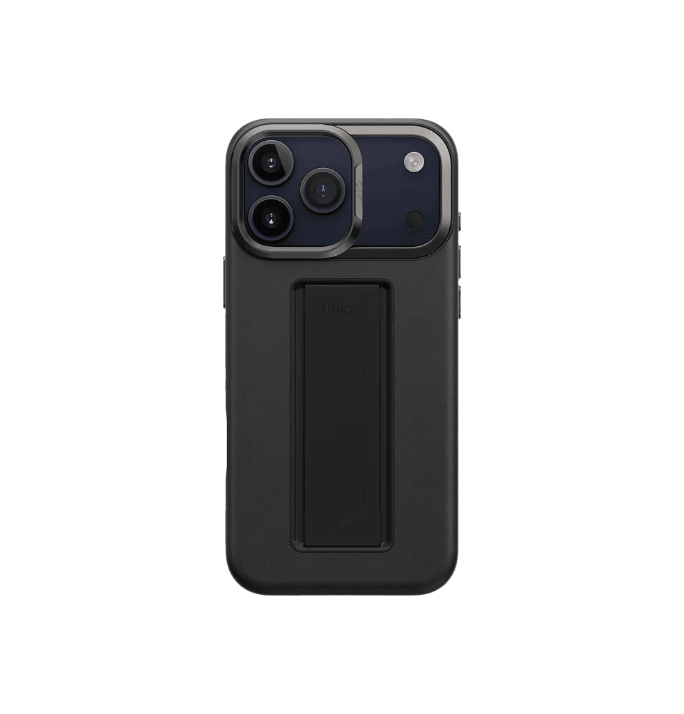 جراب Uniq Heldro Pro FlexGrip من الجلد الصناعي iPhone 17 Pro Max