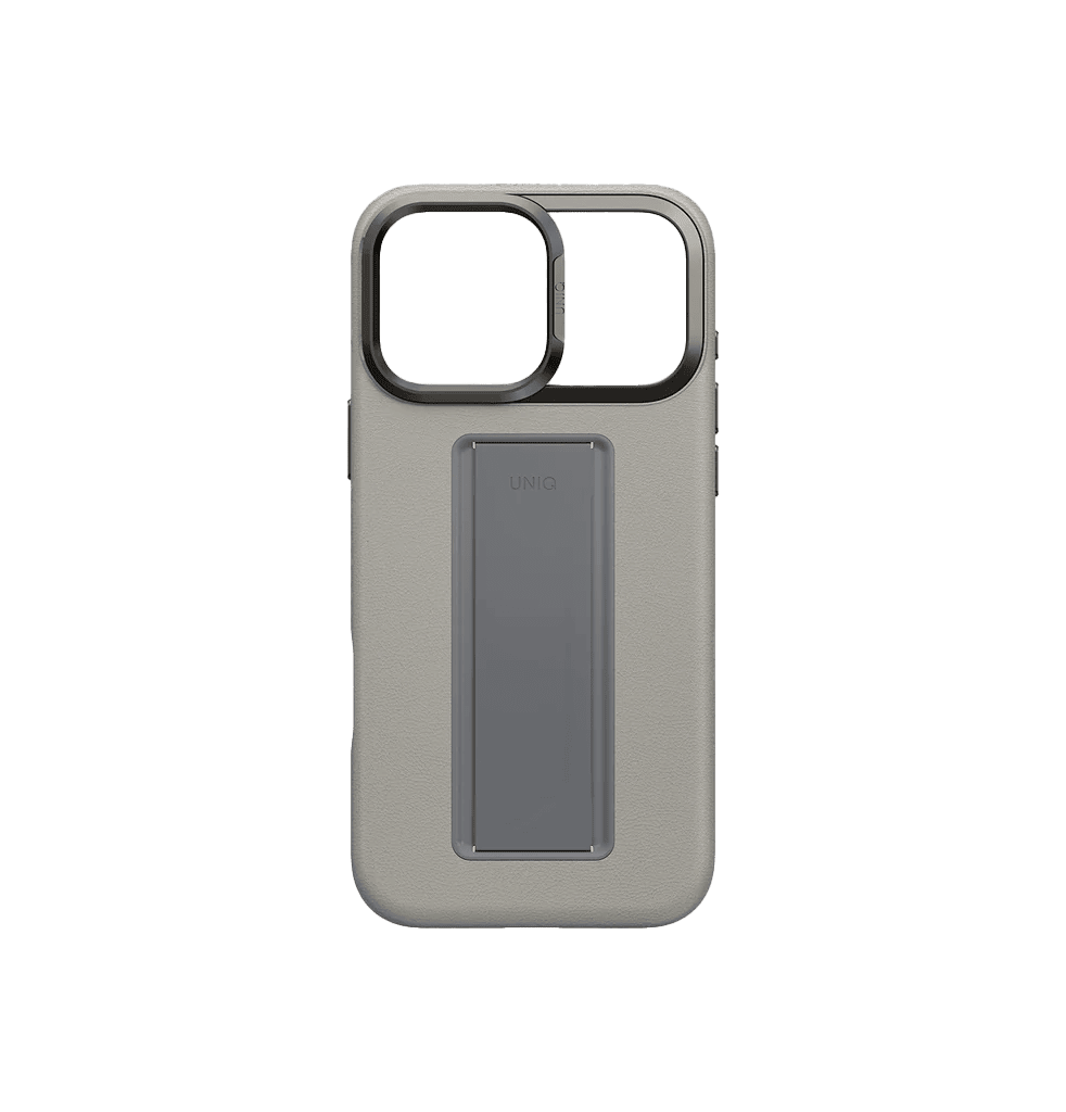 جراب Uniq Heldro Pro FlexGrip من الجلد الصناعي iPhone 17 Pro Max