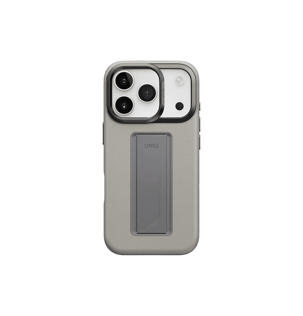 Uniq Heldro Pro FlexGrip Leatherette Case for iPhone 17 Pro Max - Clay