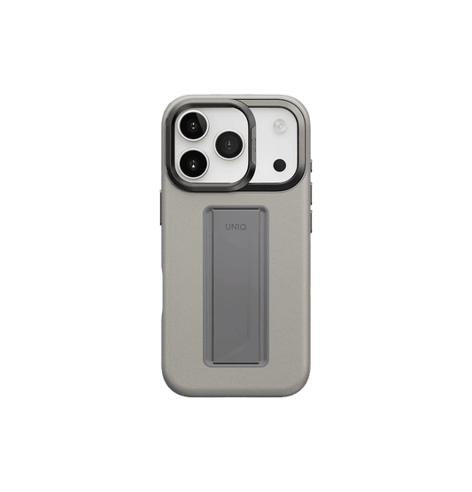 Uniq Heldro Pro FlexGrip Leatherette Case for iPhone 17 Pro Max - Clay