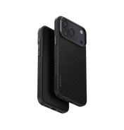 Uniq Keva Edge Slimline 100% Aramid Case for iPhone 17 Pro Max - Black