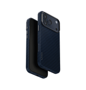 Uniq Keva Edge Slimline 100% Aramid Case for iPhone 17 Pro Max - Blue