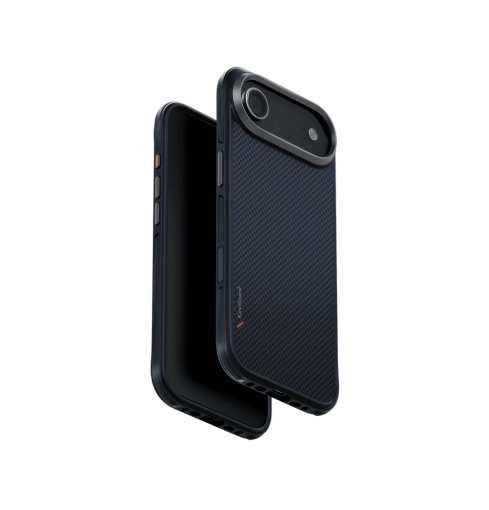 جراب UniQ Keva Tough الواقي من ألياف الأراميد لهاتف iPhone Air - أزرق ترانس