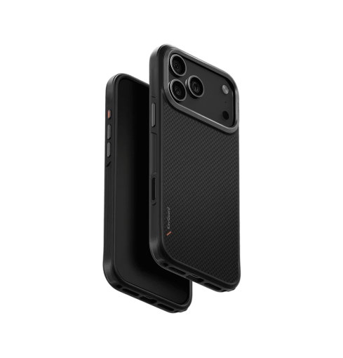 Uniq Keva Tough Aramid Protective Case for iPhone 17 Pro Max - Carbon Black