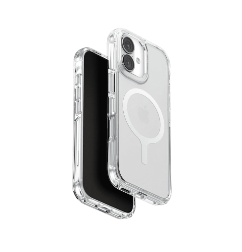 جراب UniQ LifePro Xtreme الهجين النحيف المقاوم لبصمات الأصابع والمتوافق مع MagClick لهاتف iPhone 17 - شفاف