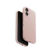 جراب UniQ Lino من السيليكون الهجين المتوافق مع MagClick لهاتف iPhone 17 - وردي 