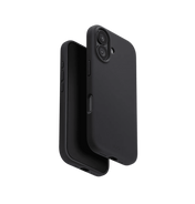Uniq Lino Hybrid Silicone Case with MagClick Compatibility for iPhone 17 - Charcoal Grey