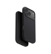 Uniq Lino Hybrid Silicone Case with MagClick Compatibility for iPhone 17 Pro - Charcoal Grey