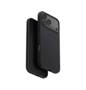 Uniq Lino Hybrid Silicone Case with MagClick Compatibility for iPhone 17 Pro Max - Charcoal Grey