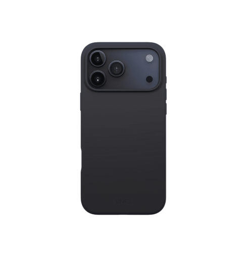 Uniq Lino Hybrid Silicone Case with MagClick Compatibility for iPhone 17 Pro Max - Charcoal Grey