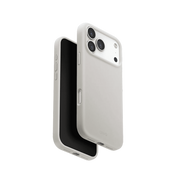 Uniq Lino Hybrid Silicone Case with MagClick Compatibility for iPhone 17 Pro Max - Mist Grey