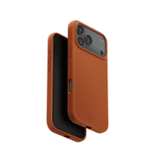 Uniq Lino Hybrid Silicone Case with MagClick Compatibility for iPhone 17 Pro Max - Sunset Orange