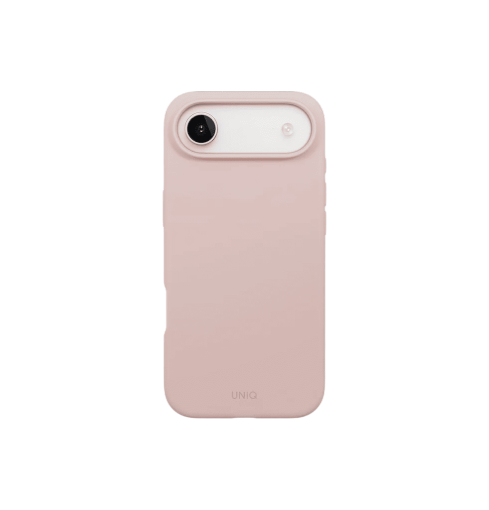 Uniq Lino Hybrid Silicone Case with MagClick Compatibility for iPhone 17 Pro - Blush Pink
