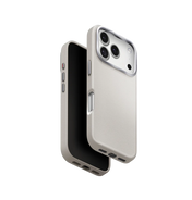 جراب UniQ Lyden الفاخر من الجلد الصناعي لهاتف iPhone 17 Pro - طيني
