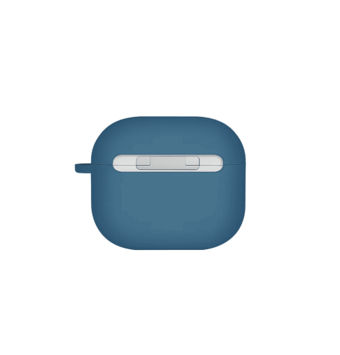 Uniq Nexo Liquid Silicone Case for AirPods (4th Gen | 2024) with Sports Ear Hooks - Pacific Blue