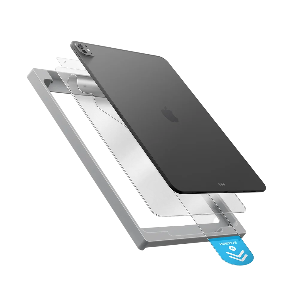 Uniq Optix EXOFit Tempered Glass Screen Protector for iPad Air 13  M2-M3 (2024) - Clear