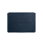 Uniq Oslo Laptop Sleeve with Foldable Stand Up to 14” - Navy Blue