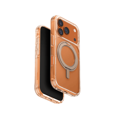 جراب UniQ Swivix 360° بحامل دوّار لهاتف iPhone 17 Pro - ذهبي