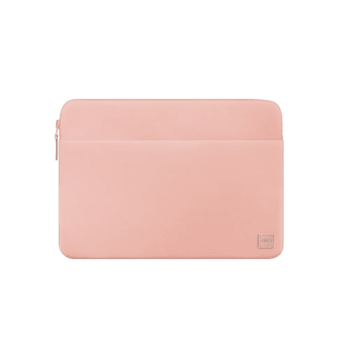 Uniq Vienna Water-Resistant Recycled Fabric Laptop Sleeve Up to 14” - Peach Pink