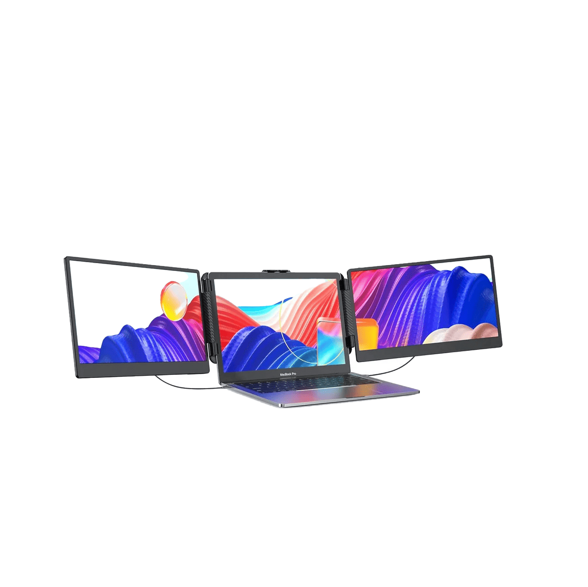 موسع شاشة ثلاثي محمول V2Com S2 مقاس 14 بوصة بدقة FHD 1080P