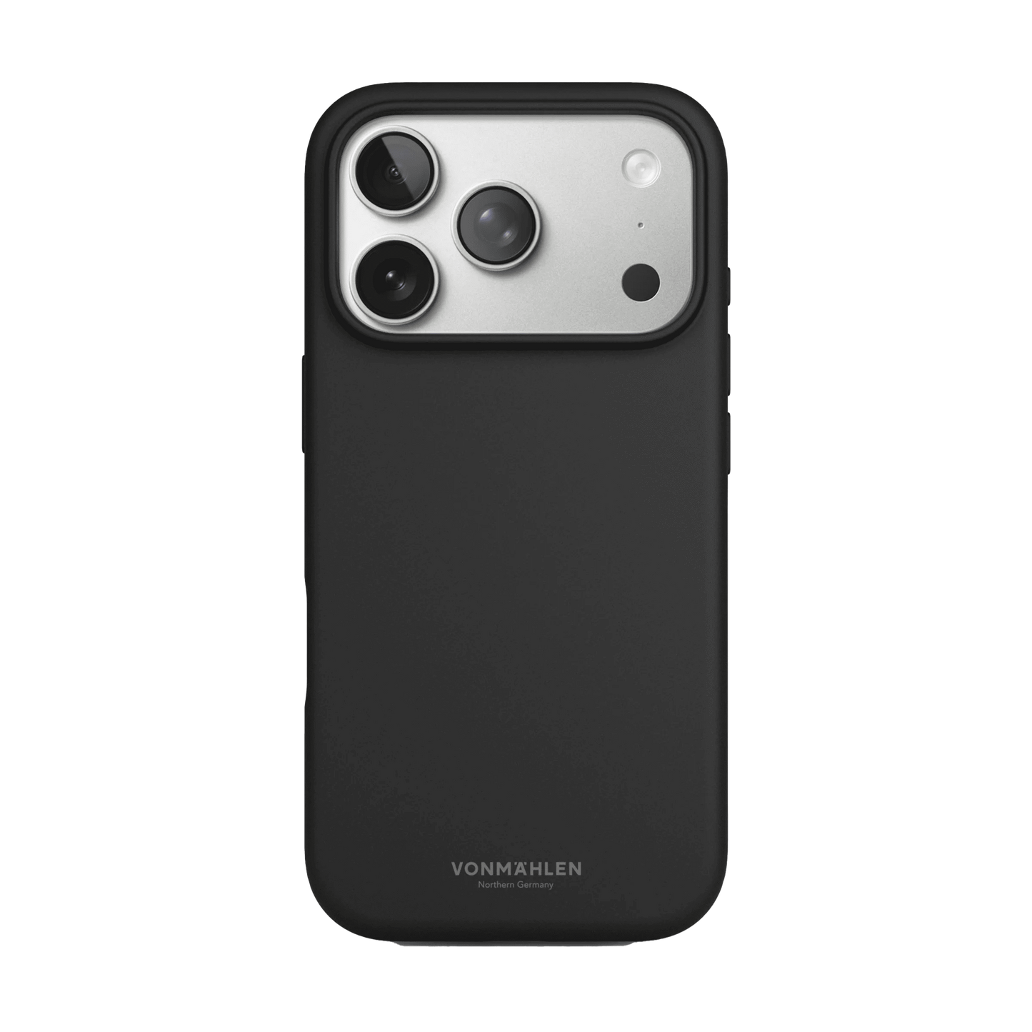جراب سيليكون ناعم من Vonmahlen لهاتف iPhone 17 Pro - أسود