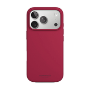 جراب Vonmahlen من السيليكون الناعم لهاتف iPhone 17 Pro - أحمر داكن