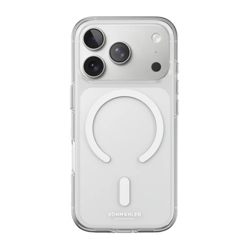 جراب Vonmahlen Transparent Case 2 لهاتف iPhone 17 Pro - أبيض