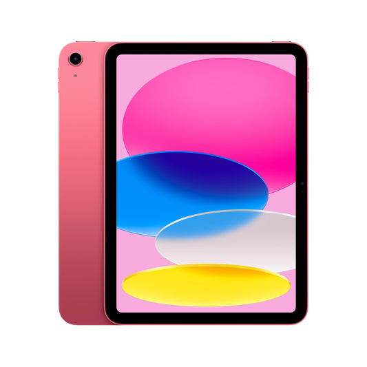 Front display view of the Apple iPad A16 Wi-Fi 512GB in Pink available at Tradeline.