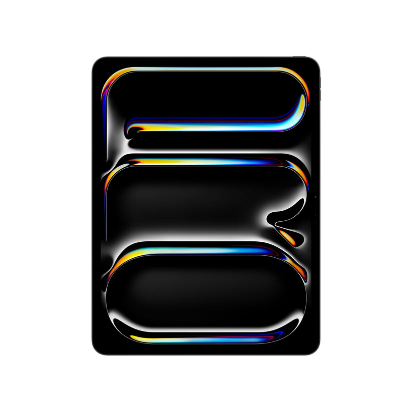 Front display view of the Apple iPad Pro M5 13-inch Wi-Fi 256GB Standard Glass Space Black at Tradeline.